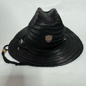 Kooringal Black Surf Straw Hat - Mccoy